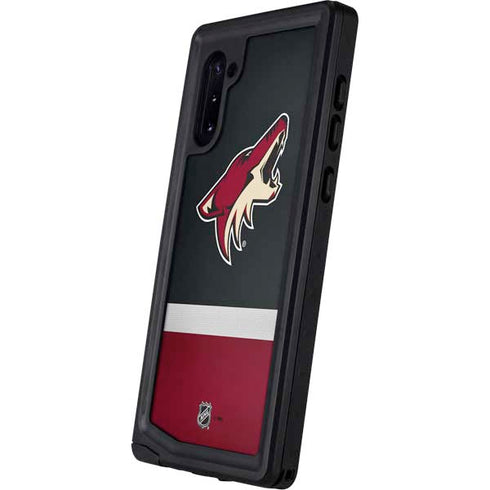 NHL Arizona Coyotes Jersey Galaxy Note 10 Waterproof Case