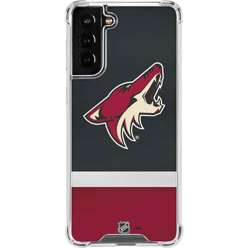 NHL Arizona Coyotes Jersey Galaxy S22 Plus Clear Case