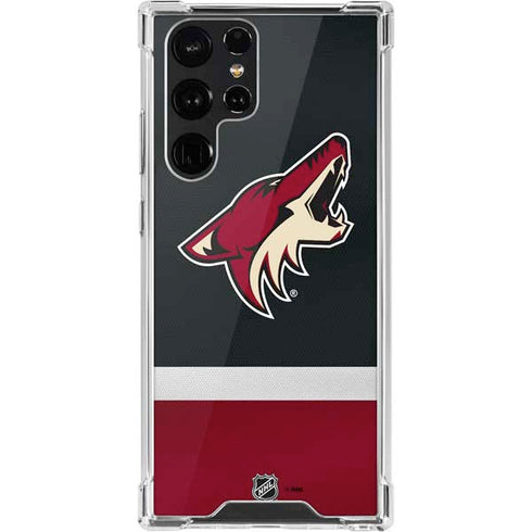 NHL Arizona Coyotes Jersey Galaxy S22 Ultra Clear Case