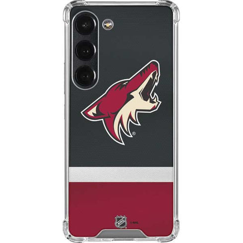 NHL Arizona Coyotes Jersey Galaxy S23 Clear Case