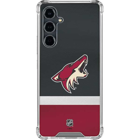 NHL Arizona Coyotes Jersey Galaxy S23 FE Clear Case