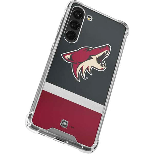 NHL Arizona Coyotes Jersey Galaxy S23 Plus Clear Case