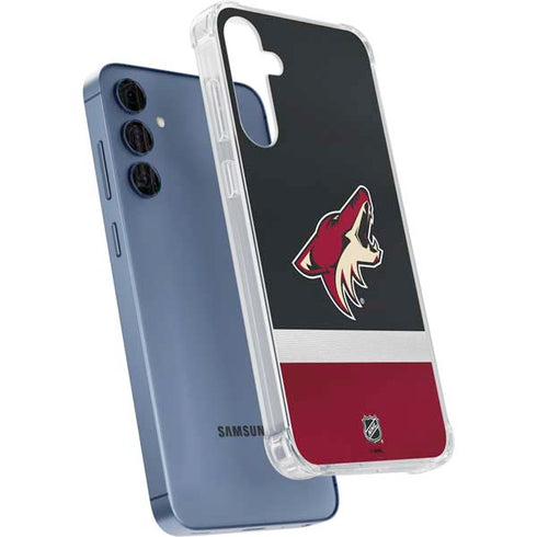 NHL Arizona Coyotes Jersey Galaxy S24 Clear Case