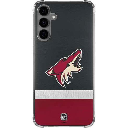 NHL Arizona Coyotes Jersey Galaxy S24 Plus Clear Case