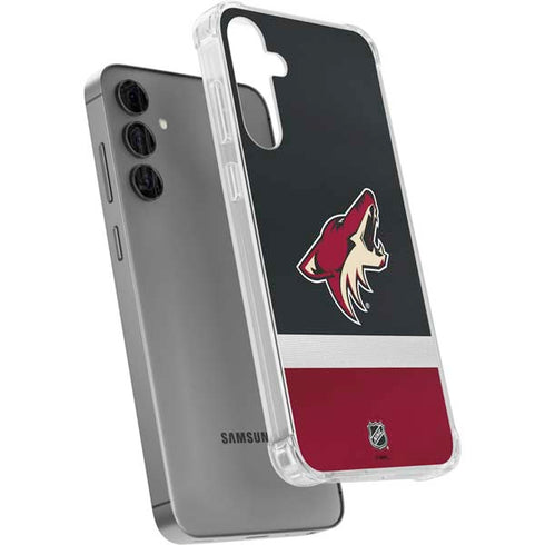 NHL Arizona Coyotes Jersey Galaxy S24 Plus Clear Case