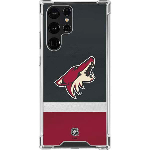 NHL Arizona Coyotes Jersey Galaxy S24 Ultra Clear Case