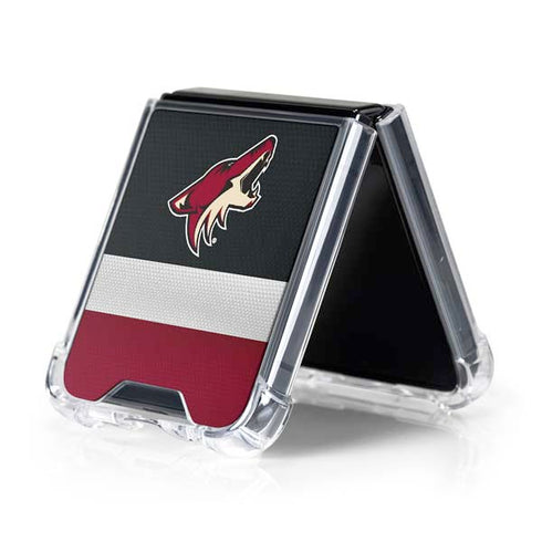 NHL Arizona Coyotes Jersey Galaxy Z Flip5 5G Clear Case