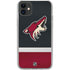 NHL Arizona Coyotes Jersey iPhone 11 Clear Case