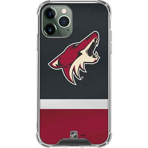 NHL Arizona Coyotes Jersey iPhone 11 Pro Max Clear Case