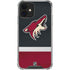 NHL Arizona Coyotes Jersey iPhone 12 Mini Clear Case