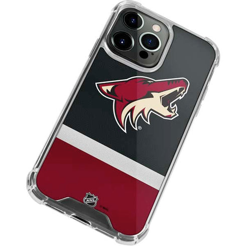 NHL Arizona Coyotes Jersey iPhone 13 Pro Max Clear Case