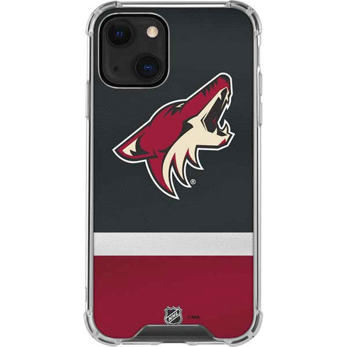 NHL Arizona Coyotes Jersey iPhone 14 Plus Clear Case