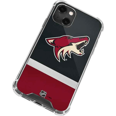 NHL Arizona Coyotes Jersey iPhone 14 Plus Clear Case