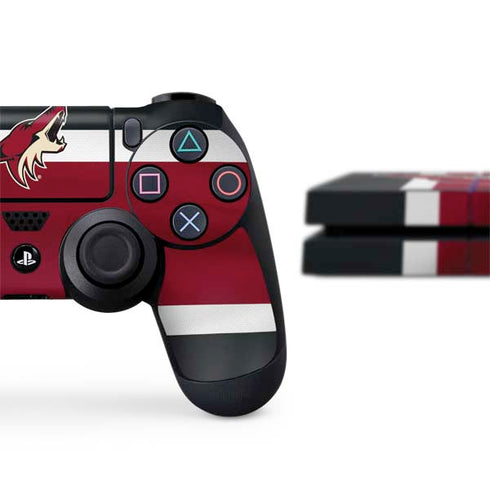 NHL Arizona Coyotes Jersey PS4 Console and Controller Bundle Skin