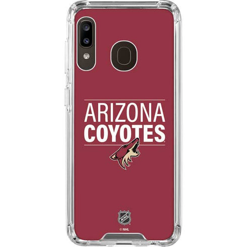 NHL Arizona Coyotes Lineup Galaxy A30 Clear Case