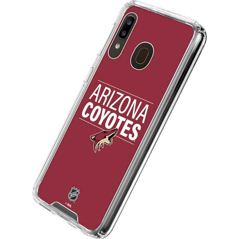 NHL Arizona Coyotes Lineup Galaxy A30 Clear Case