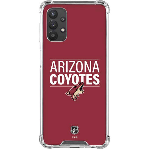 NHL Arizona Coyotes Lineup Galaxy A32 5G Clear Case