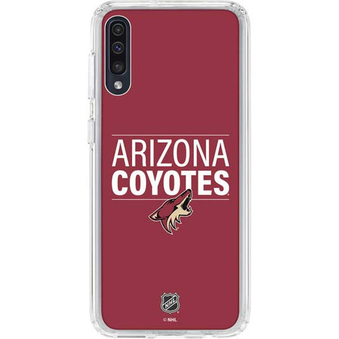 NHL Arizona Coyotes Lineup Galaxy A50 Clear Case