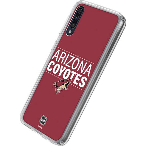 NHL Arizona Coyotes Lineup Galaxy A50 Clear Case