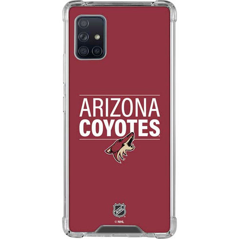NHL Arizona Coyotes Lineup Galaxy A51 5G Clear Case