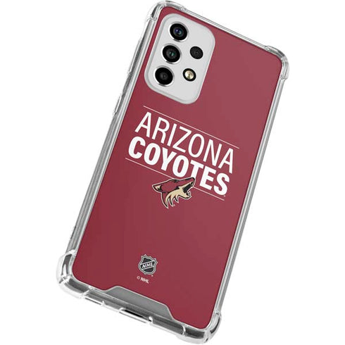 NHL Arizona Coyotes Lineup Galaxy A53 5G Clear Case