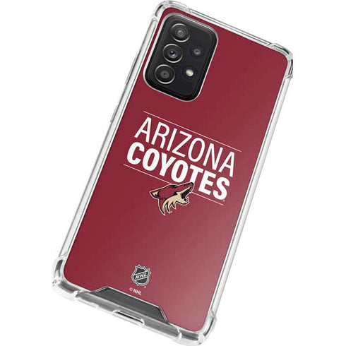 NHL Arizona Coyotes Lineup Galaxy A72 5G Clear Case