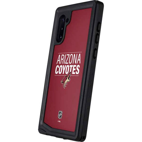 NHL Arizona Coyotes Lineup Galaxy Note 10 Waterproof Case