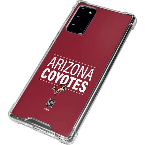 NHL Arizona Coyotes Lineup Galaxy Note20 5G Clear Case