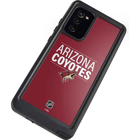 NHL Arizona Coyotes Lineup Galaxy Note20 5G Waterproof Case