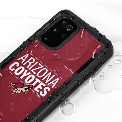 NHL Arizona Coyotes Lineup Galaxy S20 Plus Waterproof Case