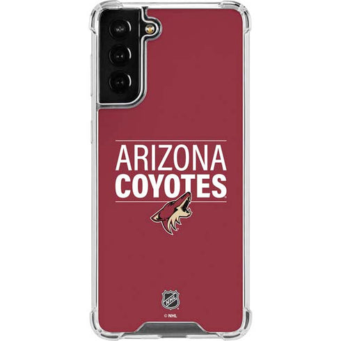 NHL Arizona Coyotes Lineup Galaxy S21 FE Clear Case