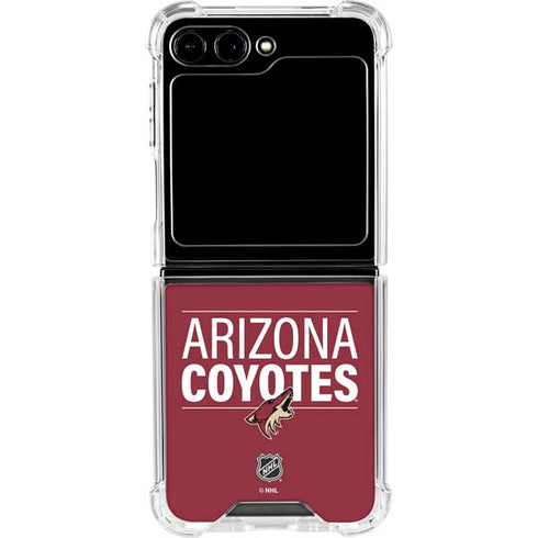 NHL Arizona Coyotes Lineup Galaxy Z Flip5 5G Clear Case