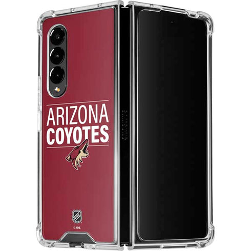 NHL Arizona Coyotes Lineup Galaxy Z Fold4 5G Clear Case