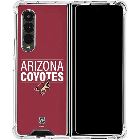 NHL Arizona Coyotes Lineup Galaxy Z Fold4 5G Clear Case