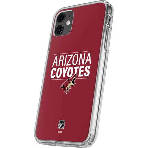 NHL Arizona Coyotes Lineup iPhone 11 Clear Case