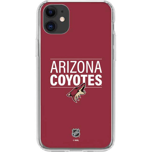 NHL Arizona Coyotes Lineup iPhone 11 Clear Case