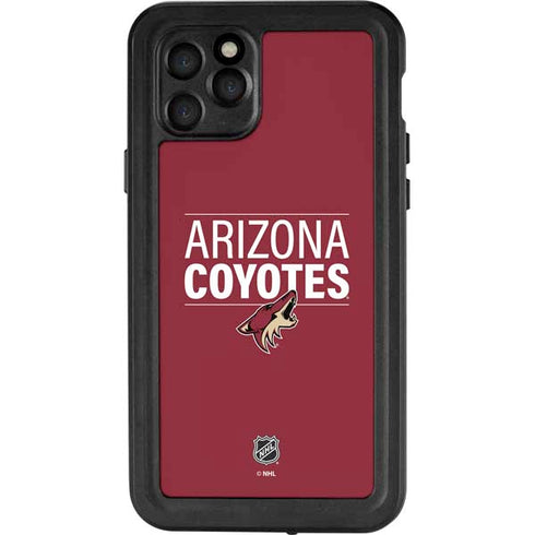 NHL Arizona Coyotes Lineup iPhone 11 Pro Waterproof Case