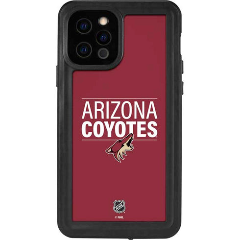 NHL Arizona Coyotes Lineup iPhone 12 Pro Waterproof Case