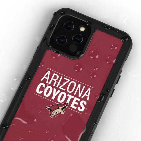 NHL Arizona Coyotes Lineup iPhone 12 Pro Waterproof Case