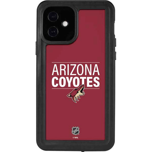 NHL Arizona Coyotes Lineup iPhone 12 Waterproof Case