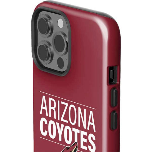NHL Arizona Coyotes Lineup iPhone 13 Pro Max Impact Case