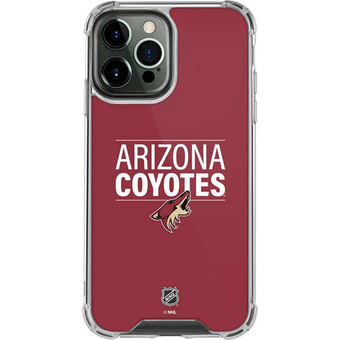 NHL Arizona Coyotes Lineup iPhone 14 Pro Max Clear Case