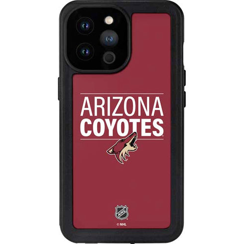 NHL Arizona Coyotes Lineup iPhone 14 Pro Max Waterproof Case
