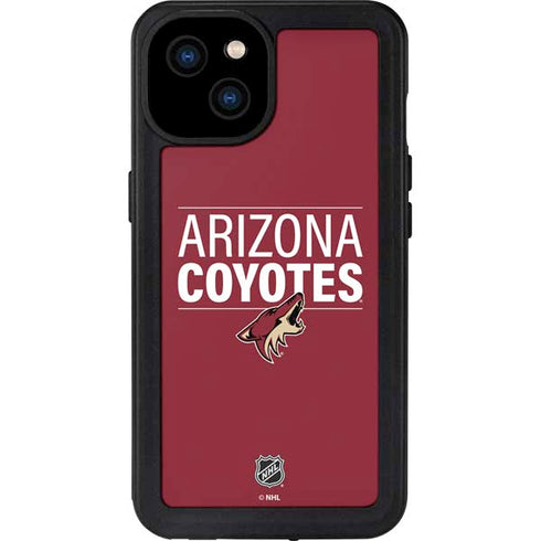 NHL Arizona Coyotes Lineup iPhone 15 Plus Waterproof Case