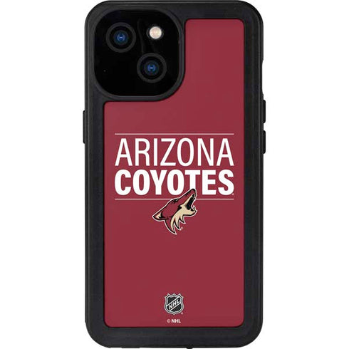 NHL Arizona Coyotes Lineup iPhone 15 Waterproof Case