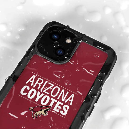 NHL Arizona Coyotes Lineup iPhone 15 Waterproof Case