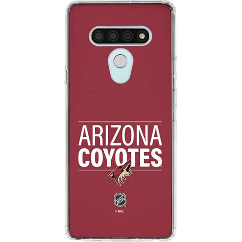 NHL Arizona Coyotes Lineup LG Stylo 6 Clear Case