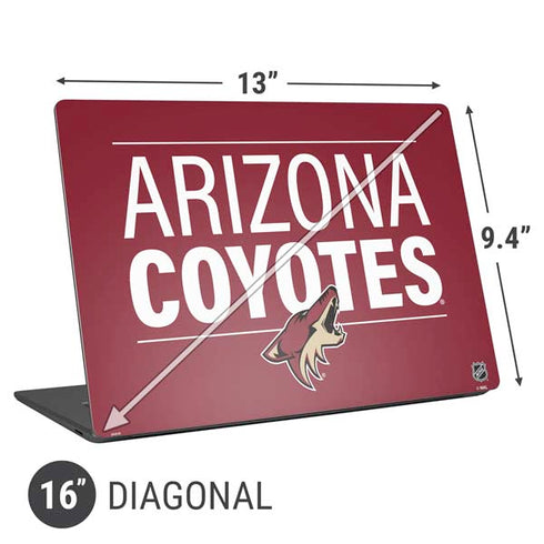 NHL Arizona Coyotes Lineup Universal Laptop 16in (13 x 9.4in) Skin