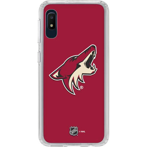 NHL Arizona Coyotes Solid Background Galaxy A10e Clear Case