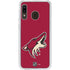 NHL Arizona Coyotes Solid Background Galaxy A20 Clear Case